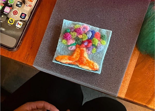 "Mum and Me" felting Coasters & Broaches! July 27th