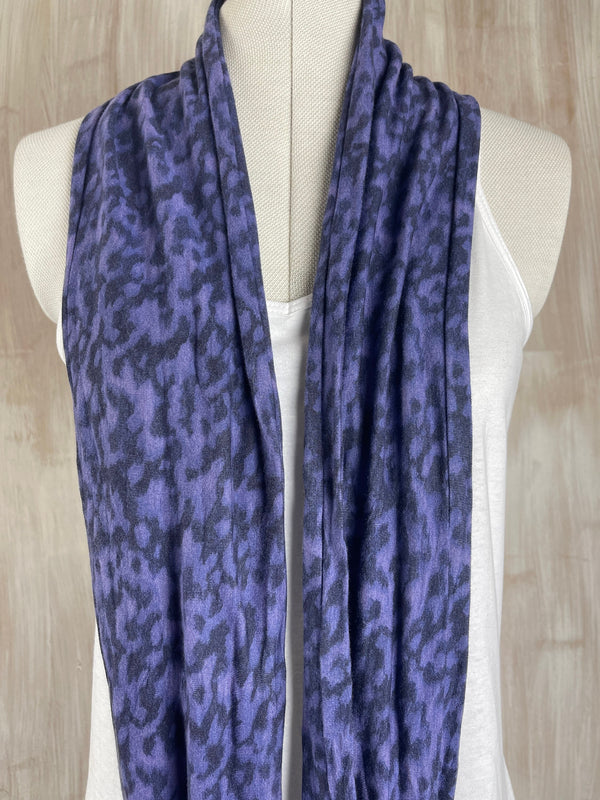 Liberty of London Jersey Infinity Scarf in Mottled Blue