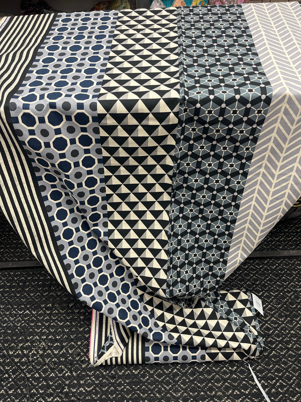 echino Geometric Panels – Etsuko Furuya from Kokka Fabrics