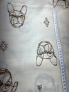 Hayu Embroidered Dogs by Manaba Ogwa Dogs - Kokka Fabrics