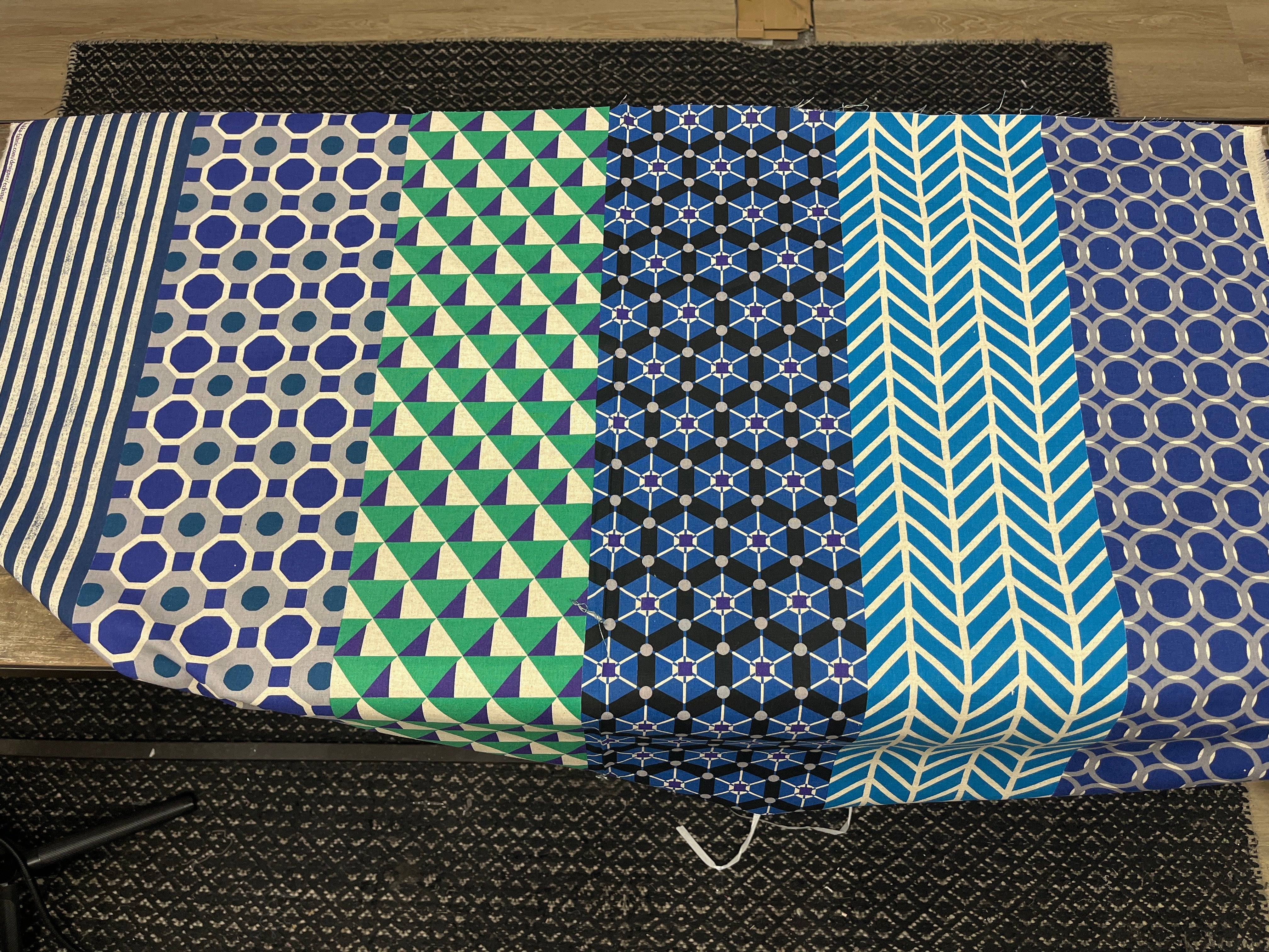 echino Geometric Panels – Etsuko Furuya from Kokka Fabrics