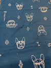 Hayu Embroidered Dogs by Manaba Ogwa Dogs - Kokka Fabrics