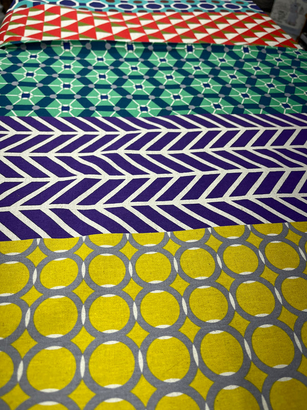 echino Geometric Panels – Etsuko Furuya from Kokka Fabrics