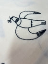 Hayu Embroidered by Manaba Ogwa Doves