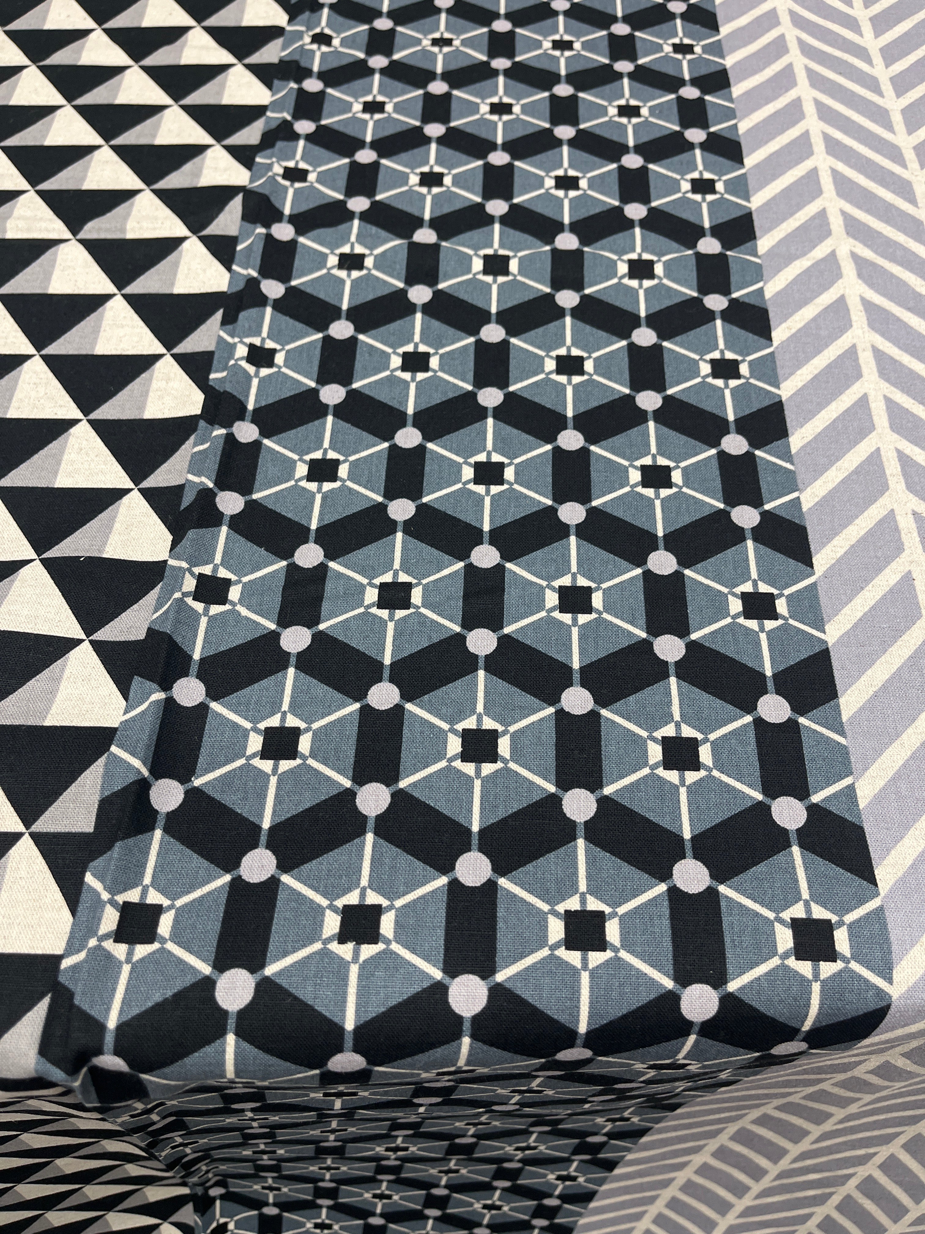 echino Geometric Panels – Etsuko Furuya from Kokka Fabrics