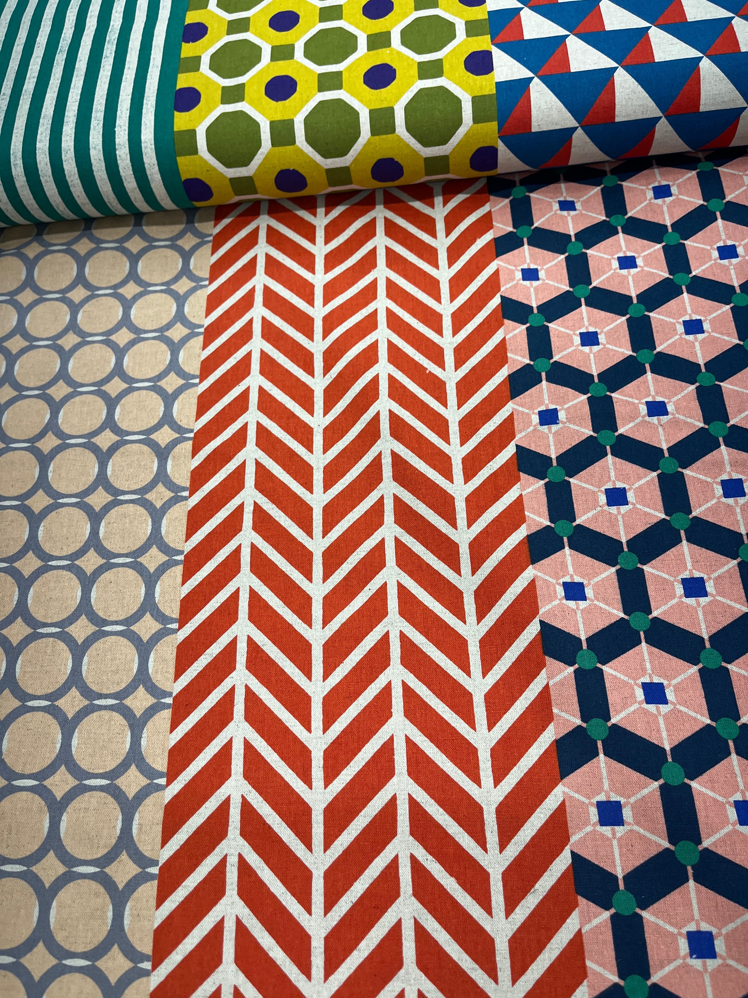 echino Geometric Panels – Etsuko Furuya from Kokka Fabrics