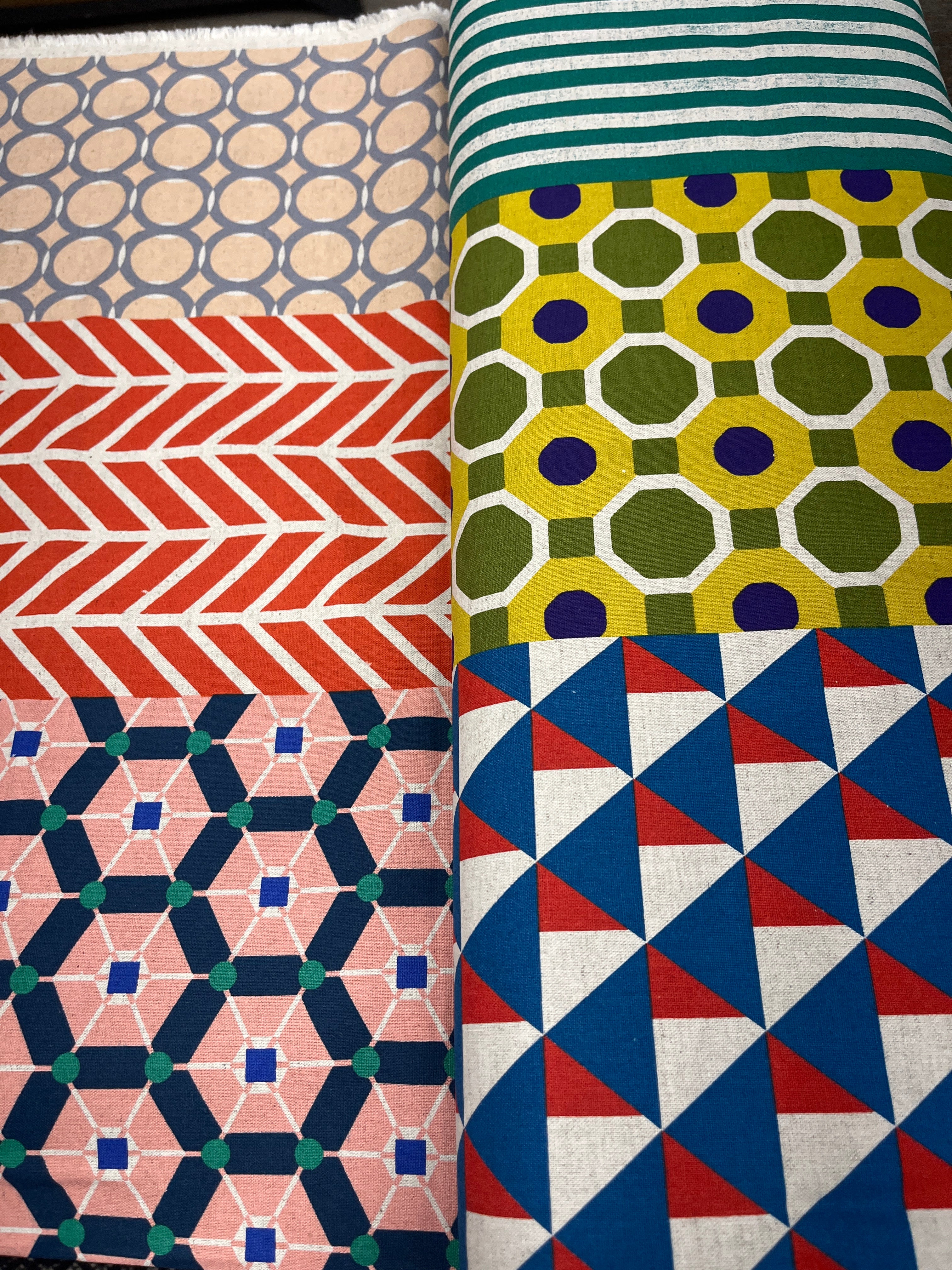 echino Geometric Panels – Etsuko Furuya from Kokka Fabrics