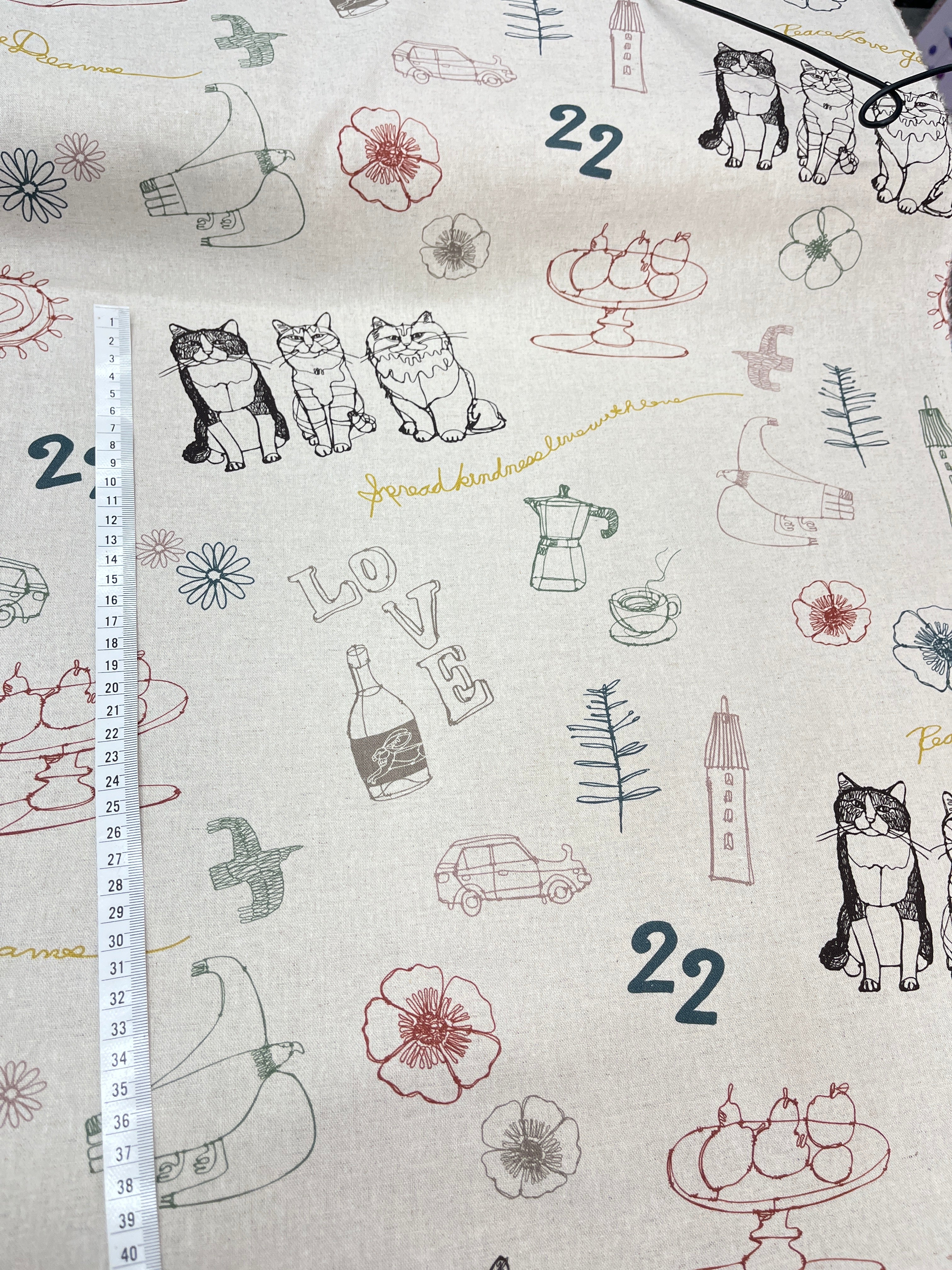 Hayu Cats & African Animals by Manabu Ogawa – Kokka Fabrics