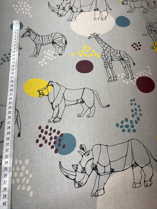 Hayu Cats & African Animals by Manabu Ogawa – Kokka Fabrics