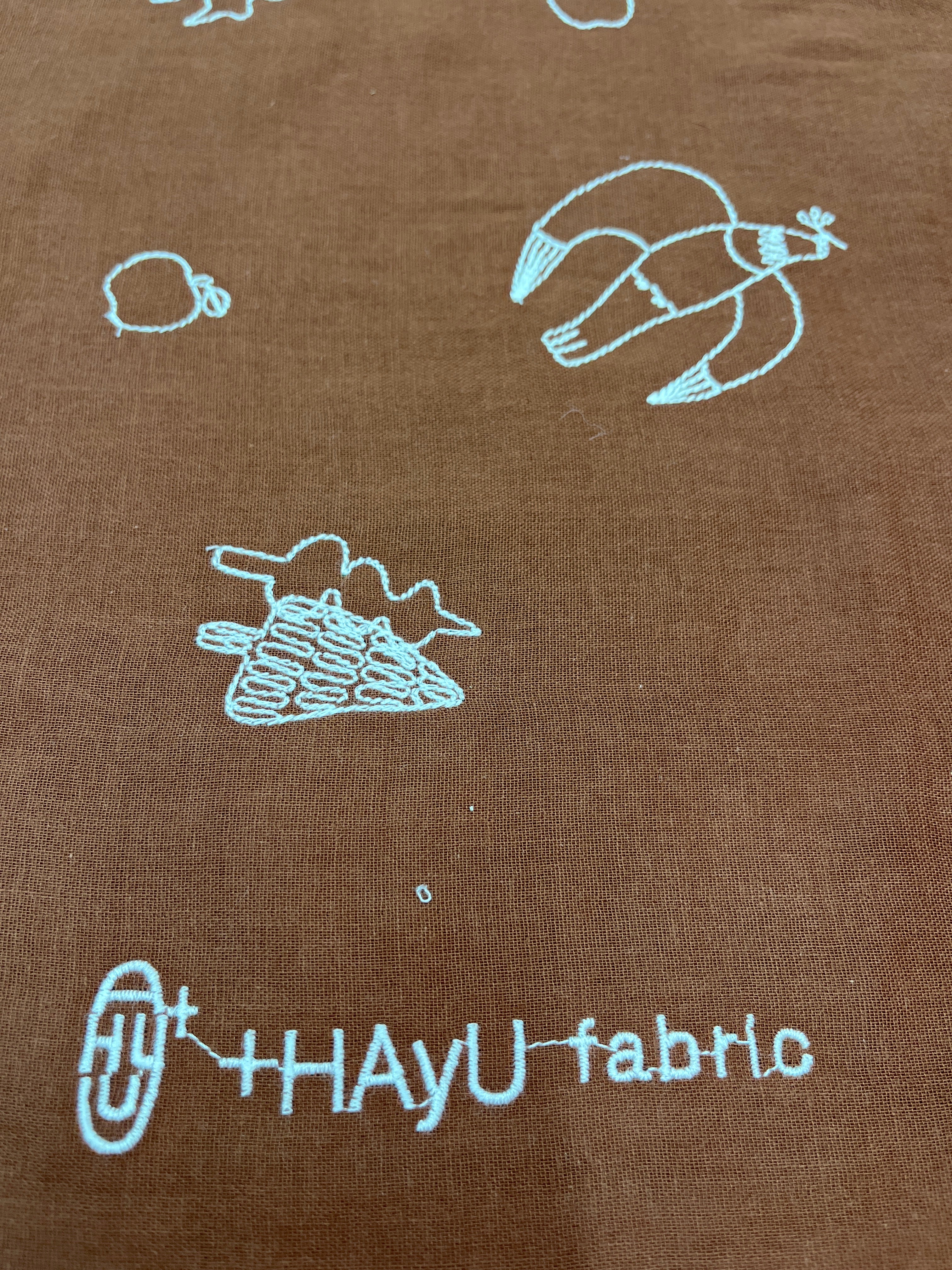 Hayu Embroidered by Manaba Ogwa Doves