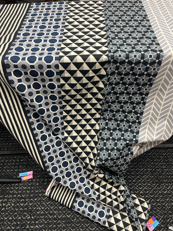 echino Geometric Panels – Etsuko Furuya from Kokka Fabrics