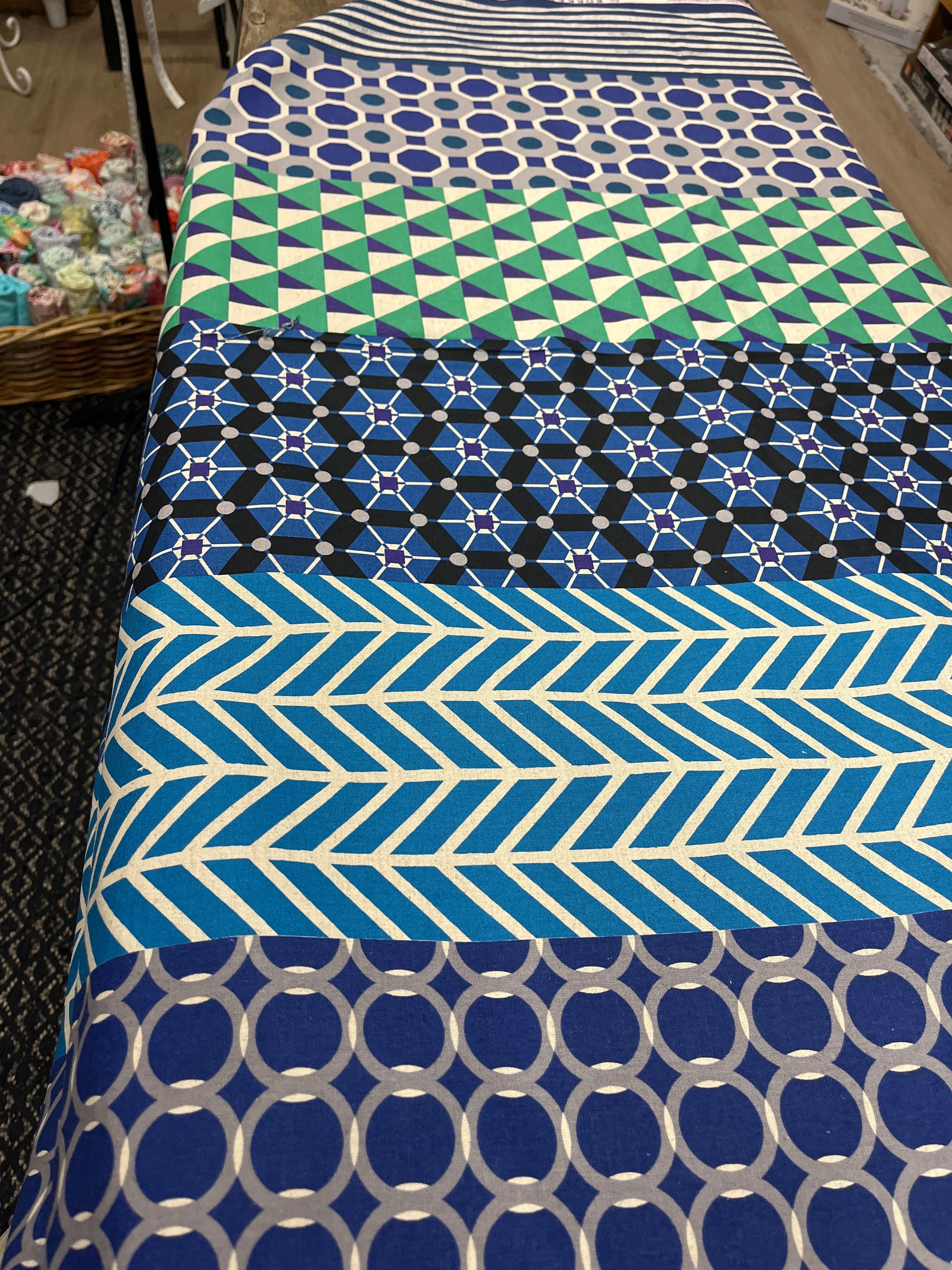 echino Geometric Panels – Etsuko Furuya from Kokka Fabrics