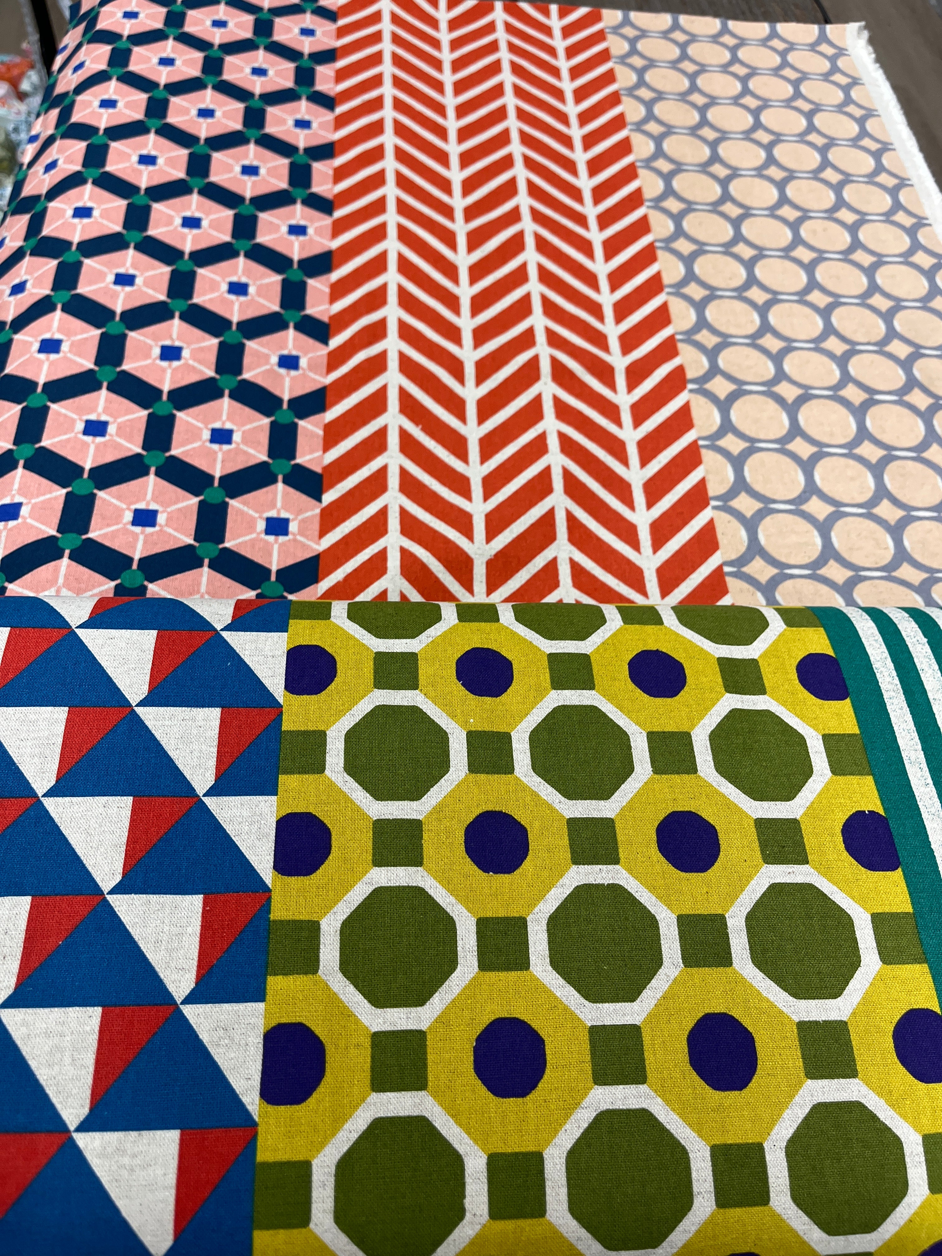 echino Geometric Panels – Etsuko Furuya from Kokka Fabrics