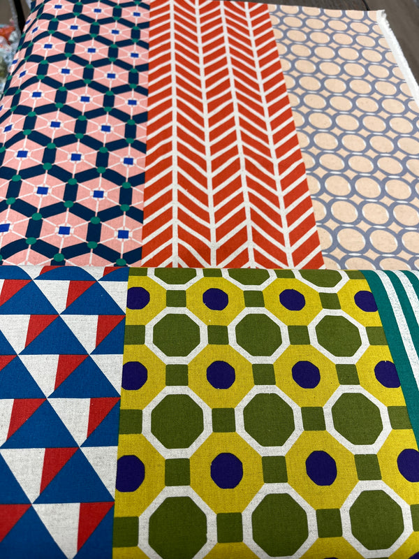 echino Geometric Panels – Etsuko Furuya from Kokka Fabrics
