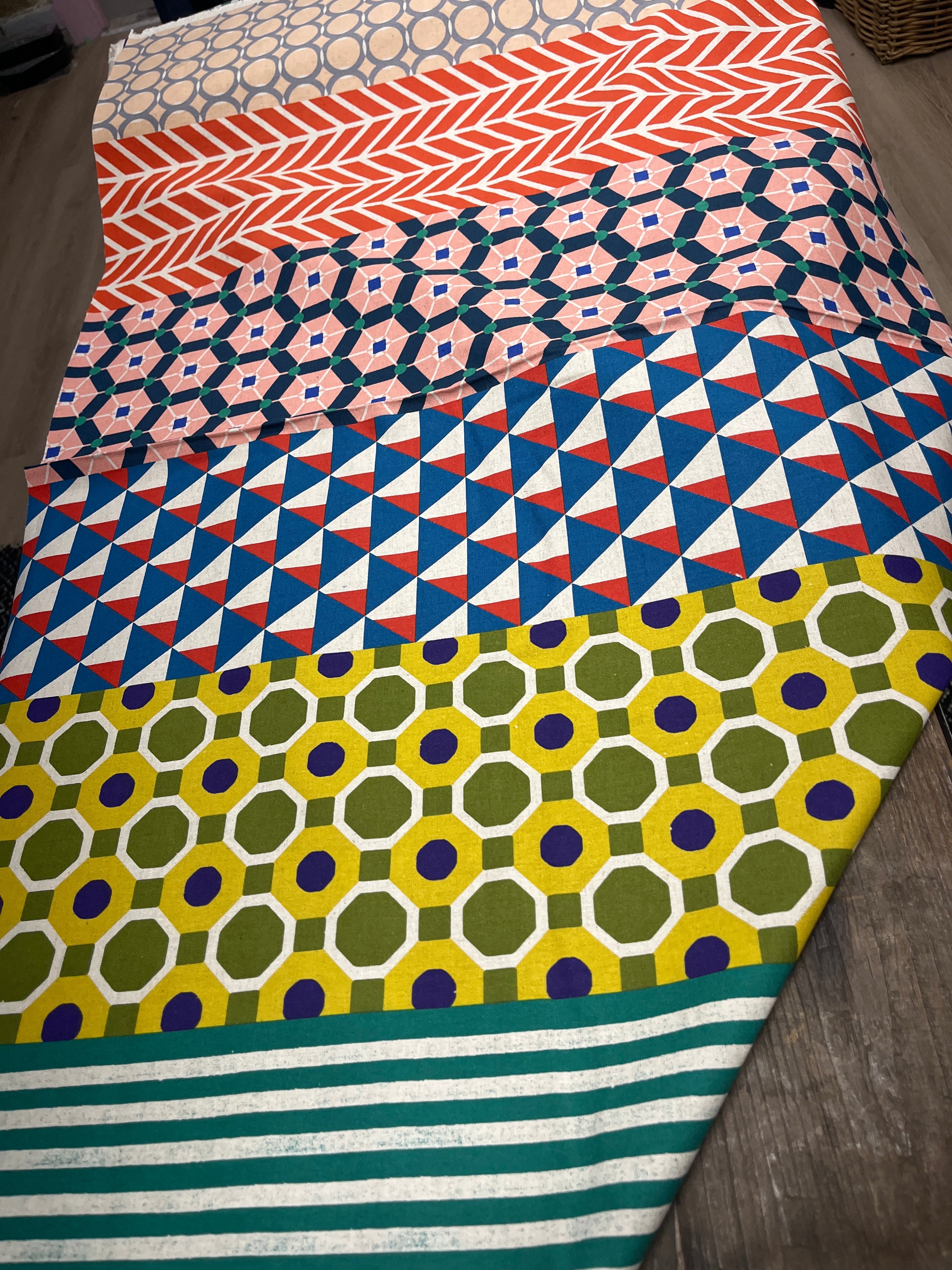 echino Geometric Panels – Etsuko Furuya from Kokka Fabrics