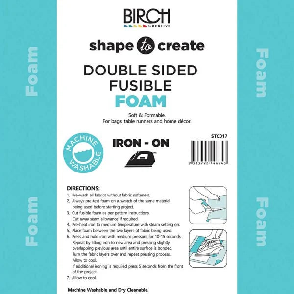 Double Sided Fusible Foam Iron on