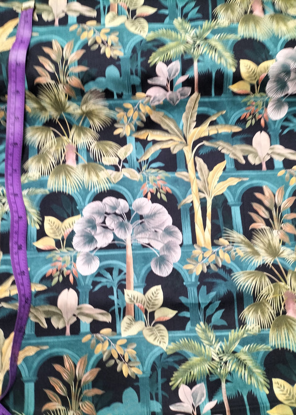 Liberty Tana Lawn – Tropical Babylon Blue | AW26 Design. Nature. Art.