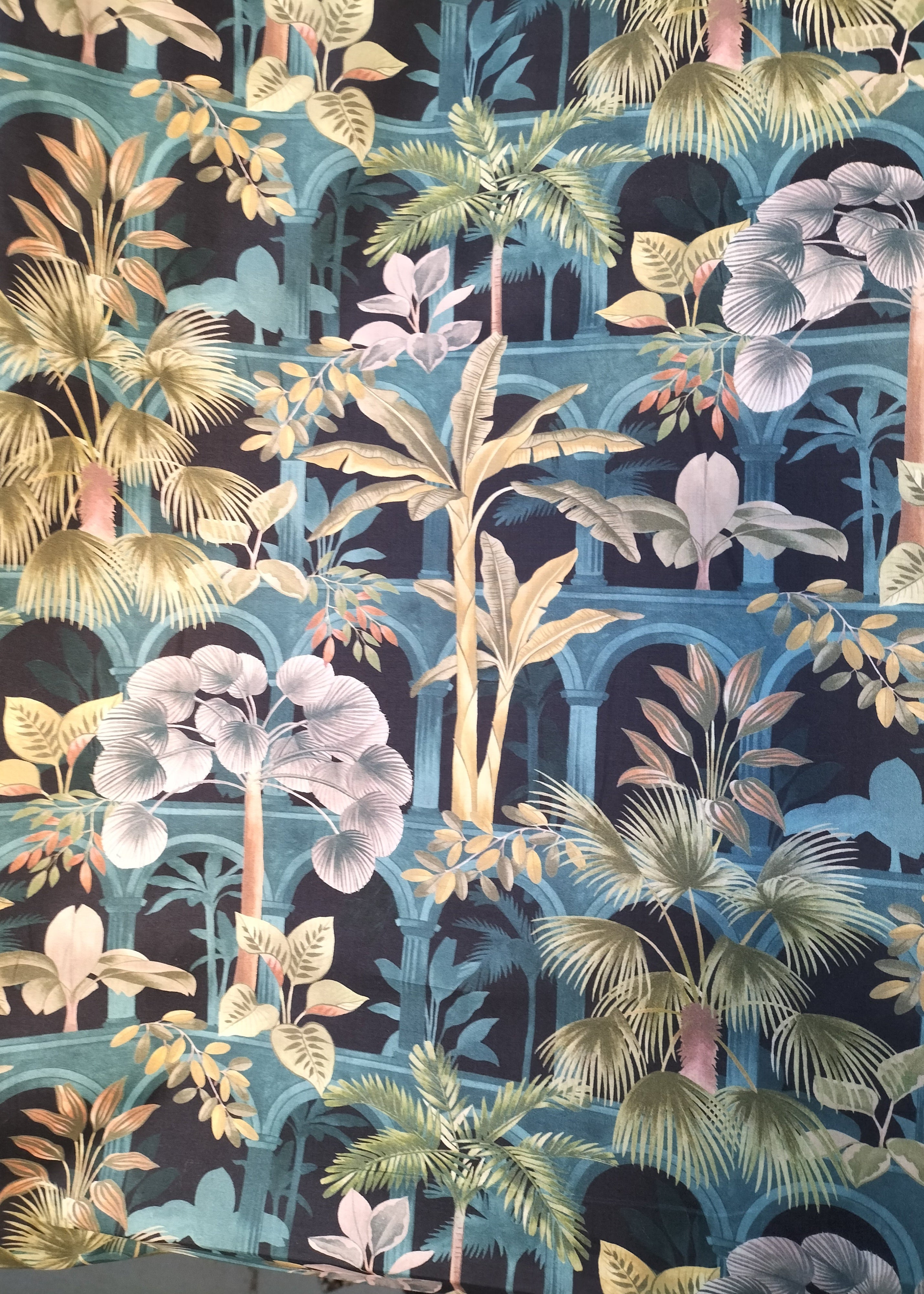 Liberty Tana Lawn® – Tropical Babylon Blue | AW26 Design. Nature. Art.