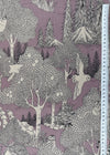 Kokka Fabric EGX-8502 3 B11 Purple Forest