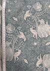 Kokka Fabric EGX 9230 3 D22 Green Ladies Unicorns