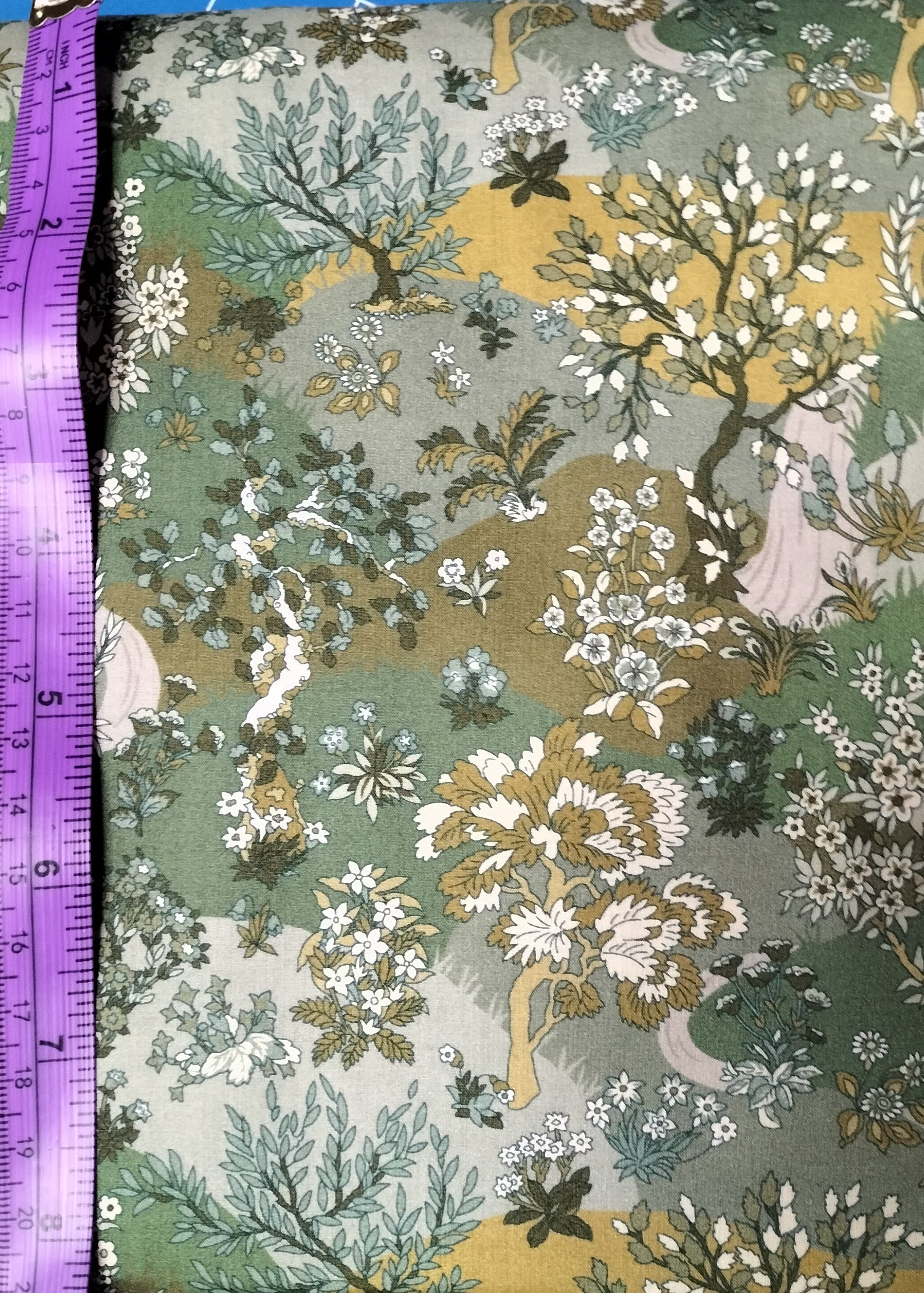 Liberty Tanna Lawn Little Landscapes Green Forrest
